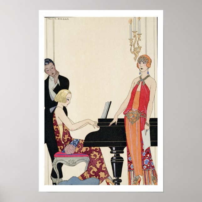 Affiches Incantation, illustration pour 'Gazette du Bon Ton (Devant)