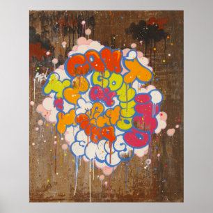 Affiches Inclinaison "je ne peux pas imaginer" la copie