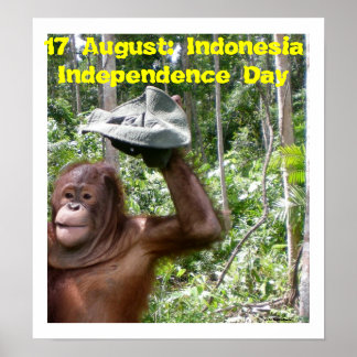 Affiches Independence Day Indonesia August 17