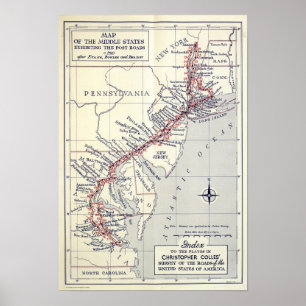 Affiches Index des plaques d'arpentage des routes