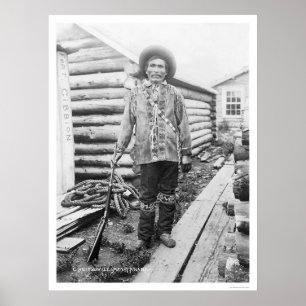 Affiches Indian Chief Tanana Alaska 1916