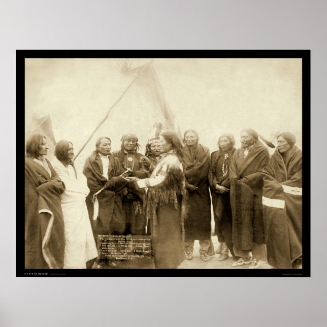 Affiches Indian Chiefs with General Miles SD 1891 (Devant)