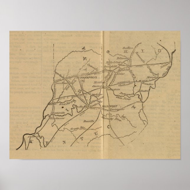 Affiches Indiana, Ohio, Kentucky (Devant)