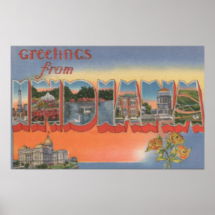 Affiches IndianaGrandes lettres ScènesIndiana