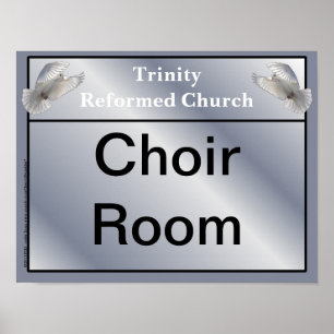 Affiches Indications générales de l'église intérieure