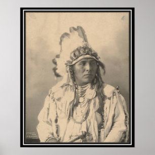 Affiches Indien vintage : Jack lapin tacheté, Corbeau -