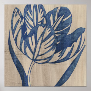 Affiches Indigo Tulip