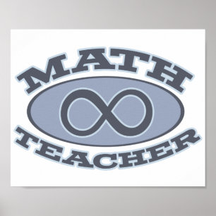 Affiches Infinité de l'enseignant en mathématiques