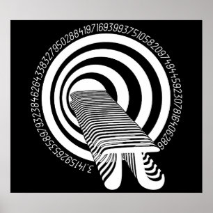 Affiches Infinité du Geek mathématique du jour Pi