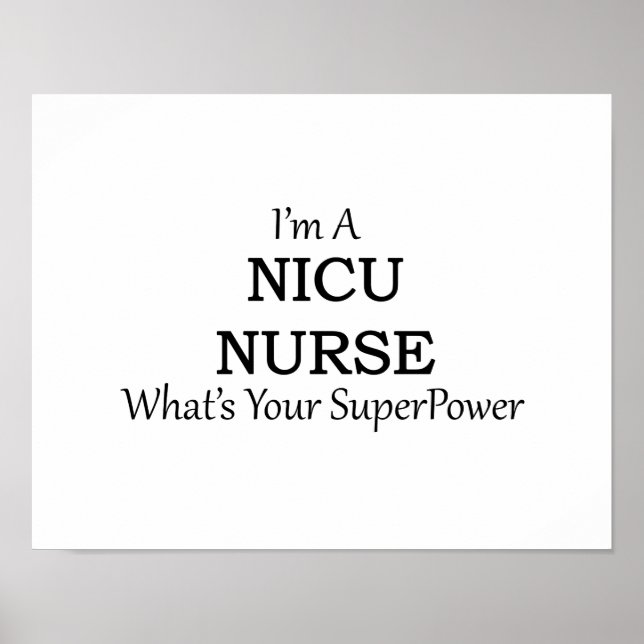 AFFICHES INFIRMIÈRE NICU (Devant)