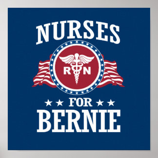 AFFICHES INFIRMIÈRES POUR LES SANDERS DE BERNIE