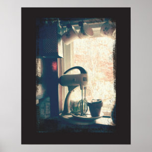 Affiches Ingrédients vintages Stand Mixer Antique Cuisine