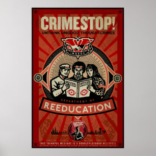 Affiches INGSOC 1984 Thoughtcrime Imprimer