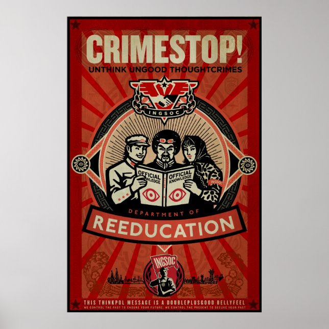 Affiches INGSOC 1984 Thoughtcrime Imprimer (Devant)