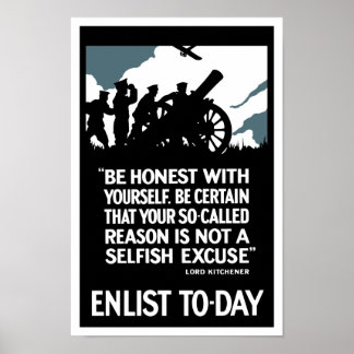 Affiches Inscrire au jour le jour — Lord Kitchener WWI