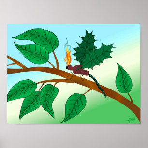 Affiches Insectes De Verre À La Recherche - Snapdragon-Fly