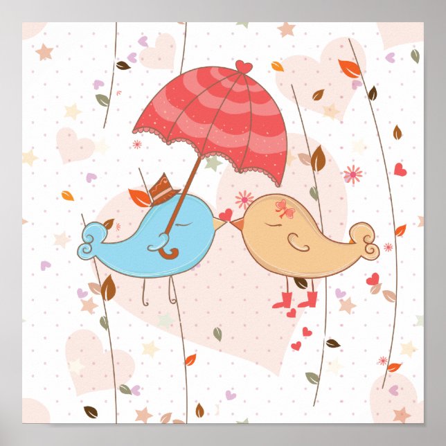 Affiches Inséparables Mariage Valentines (Devant)