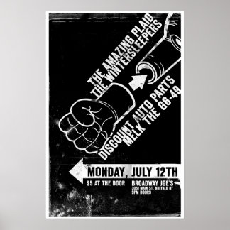 Affiches insérer le poing