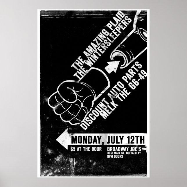 Affiches insérer le poing (Devant)