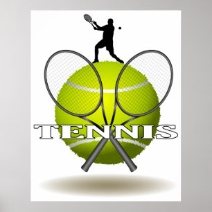 Affiches Insignes gentils de tennis