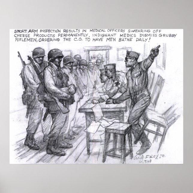 Affiches Inspection à bras courts (Devant)