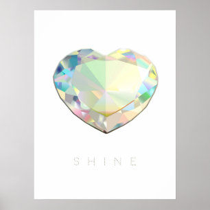 Affiches Inspiration du coeur de diamant