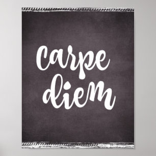 Affiches Inspiration Motivationnelle : Citation Carpe Diem