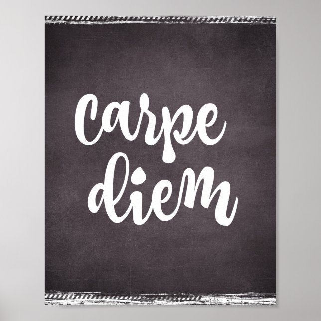 Affiches Inspiration Motivationnelle : Citation Carpe Diem (Devant)