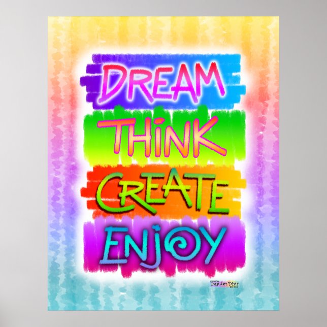 Affiches Inspirationnelles - Dream Think Créer Pro (Devant)