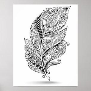 Affiches Inspired Tribal Feather 2