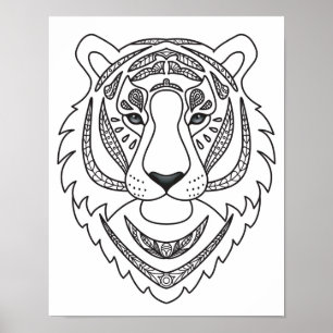 Affiches Inspired White Tiger 2