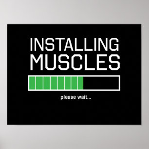 Affiches Installation des muscles