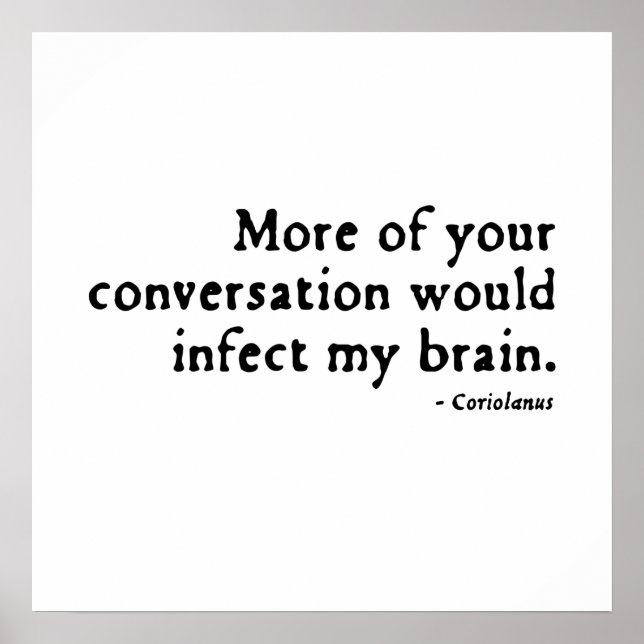 Affiches Insulte de Coriolanus (version 16eC) (Devant)