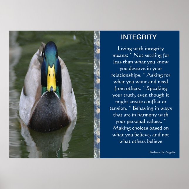 Affiches INTEGRITY (Devant)