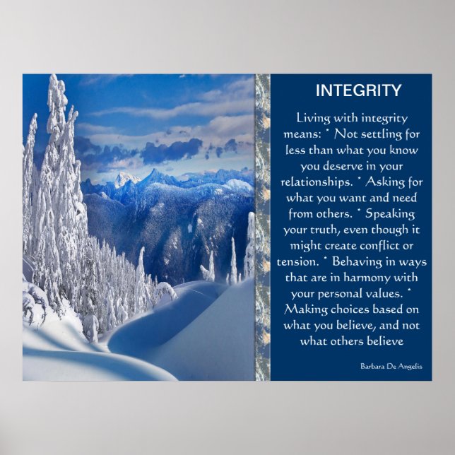 Affiches INTEGRITY (Devant)