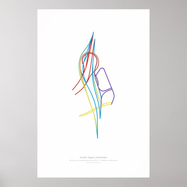 Affiches Interchange Choreography: Norfolk, VA, US 1 (Devant)