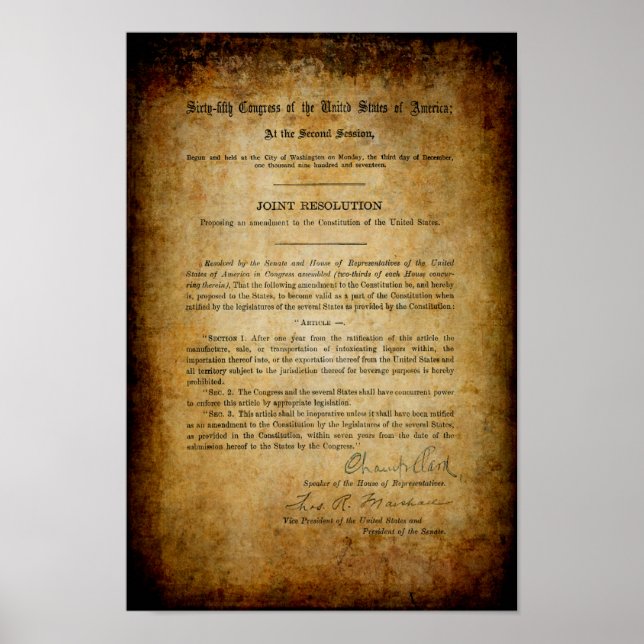 Affiches INTERDICTION 18e MODIFICATION (Devant)