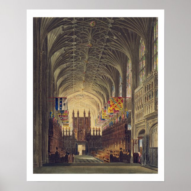 Affiches Intérieur de la chapelle Saint-Georges, Château de (Devant)