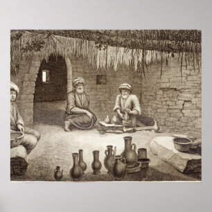Affiches Intérieur de l'atelier d'un potier, du volume II