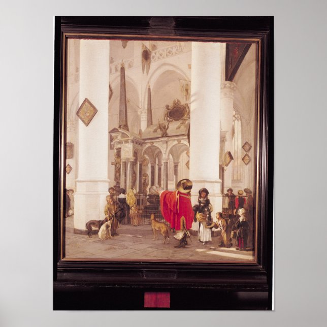 Affiches Intérieur du Kerk Nieuwe, Delft, 1656 (Devant)