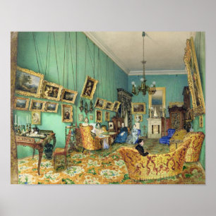 Affiches Intérieur du salon, 1847