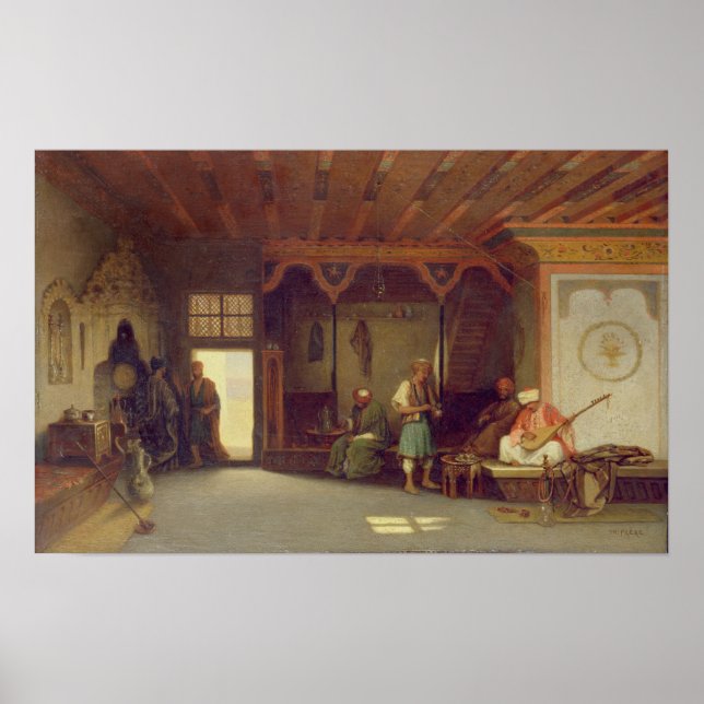 Affiches Intérieur d'un café oriental (Devant)