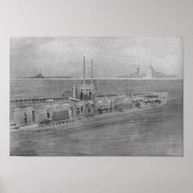 Affiches Intérieur d'un U-Boat allemand moderne (Devant)