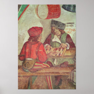 Affiches Intérieur d'une auberge, coordonnée des joueurs de