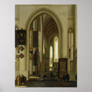 Affiches Intérieur d'une église aux Chiffres, 1685