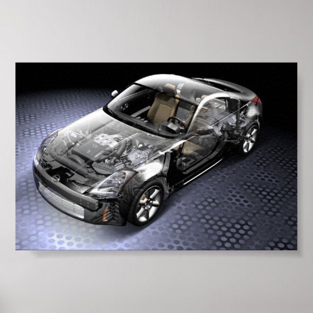 Affiches Interne Argent 350Z (Devant)