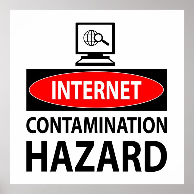 Affiches Internet - risque de contamination (Devant)