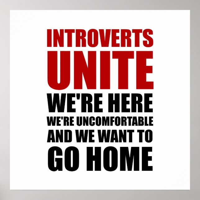 Affiches Introverties Unite (Devant)