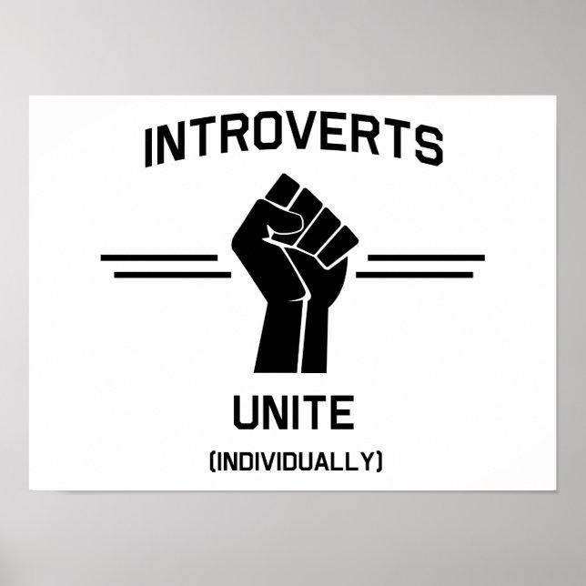 Affiches Introvertis Unite (Individuellement) (Devant)