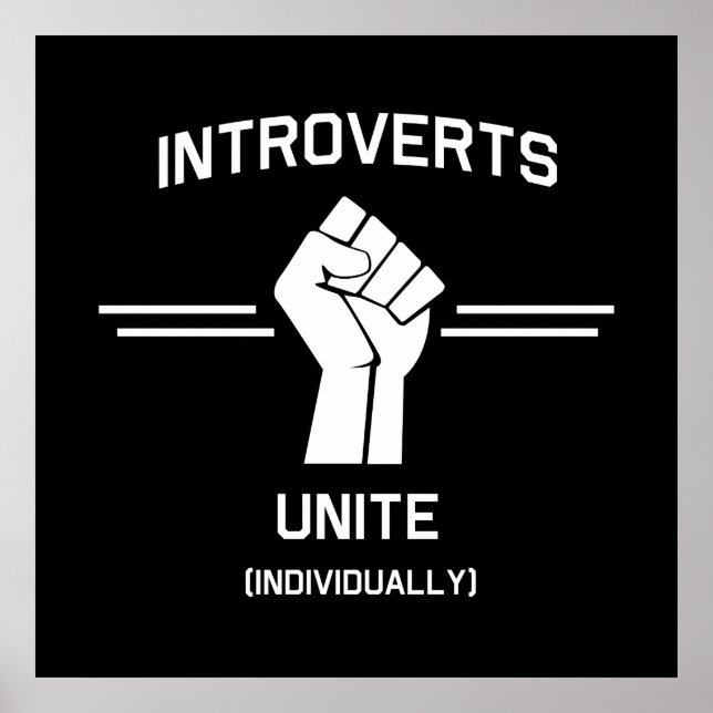 Affiches Introvertis Unite (Individuellement) (Devant)